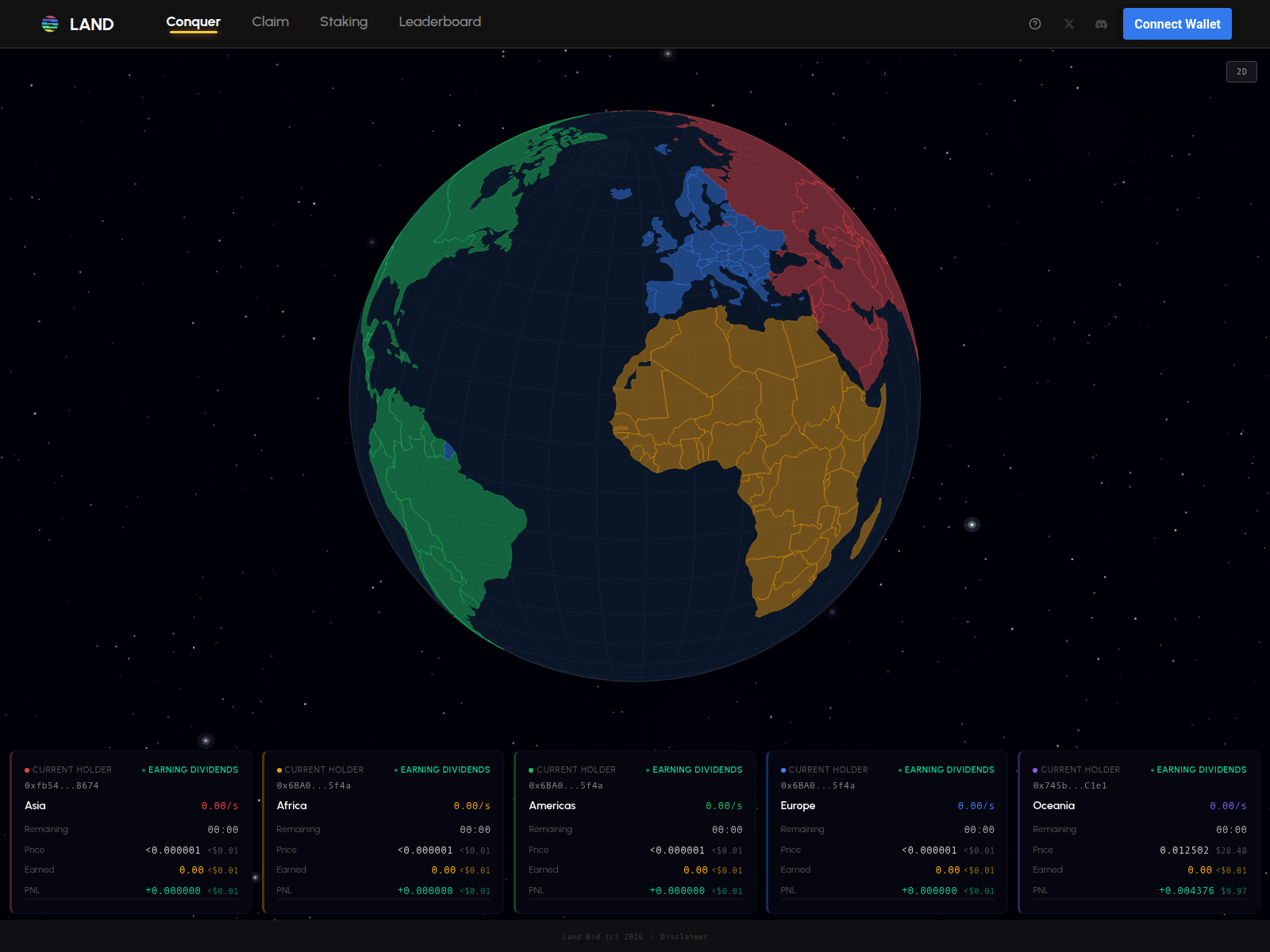Screenshot of landbids.xyz