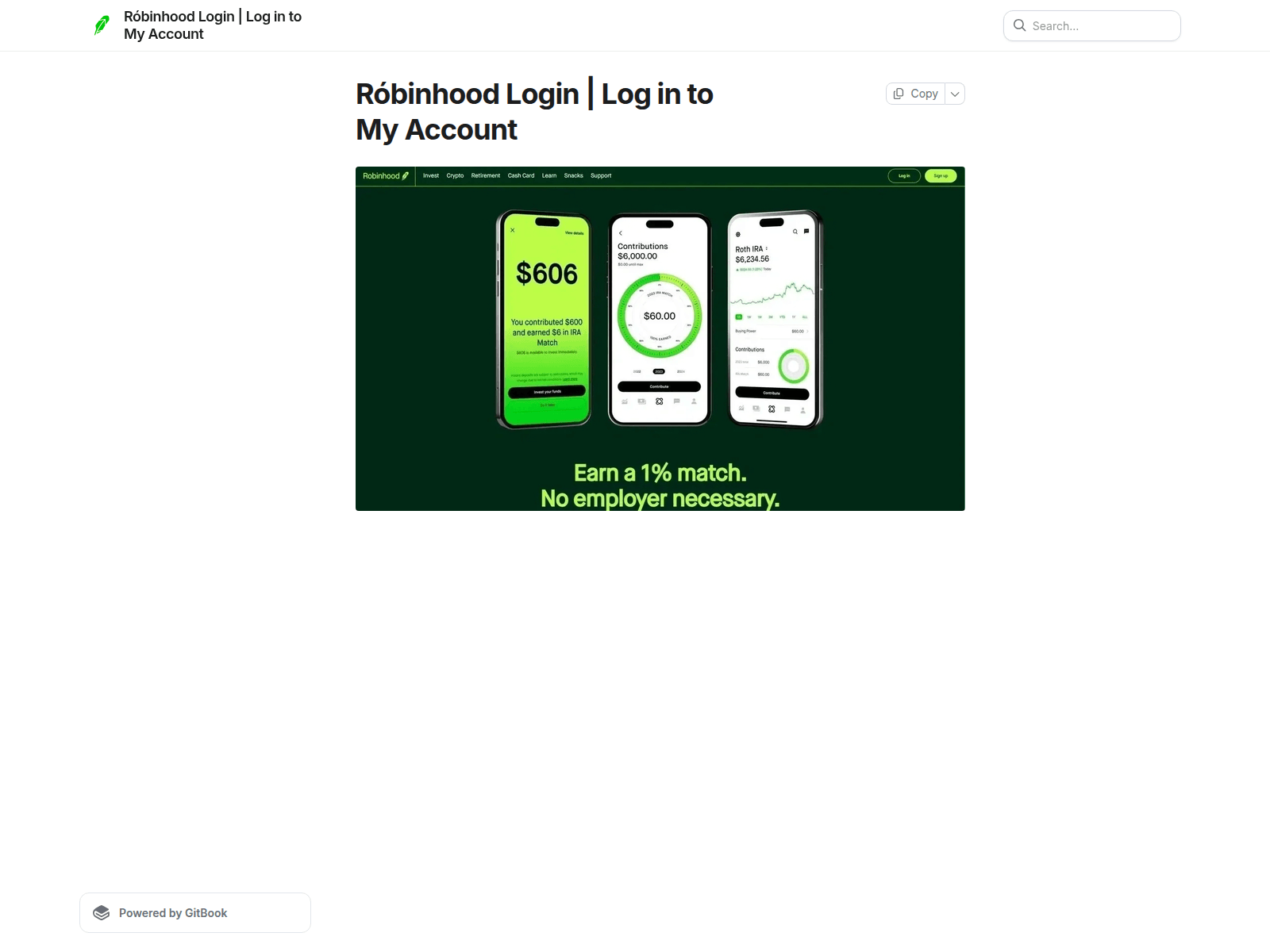 Screenshot of robnhodlogen.gitbook.io