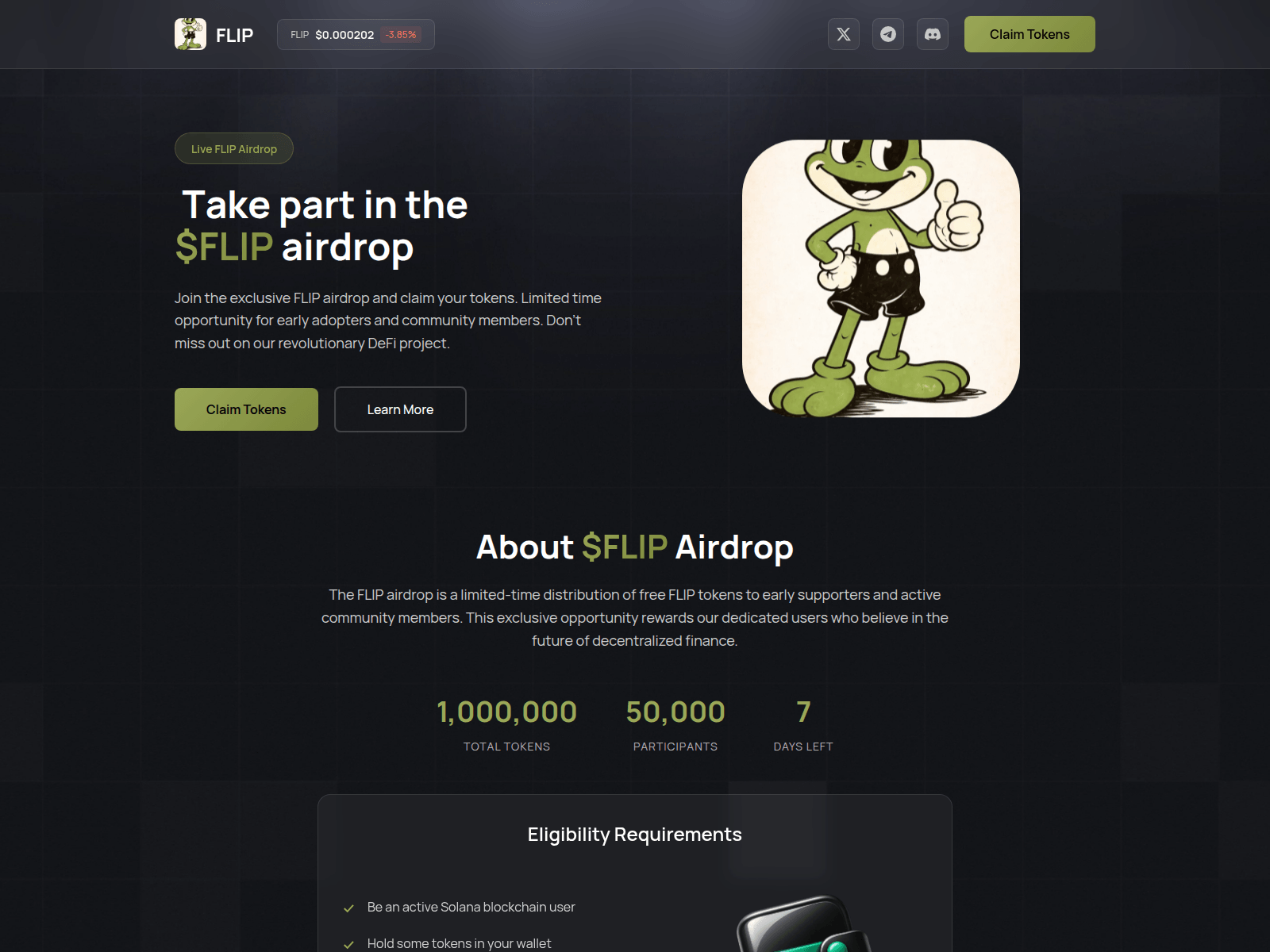 Screenshot of flipcommunity.xyz