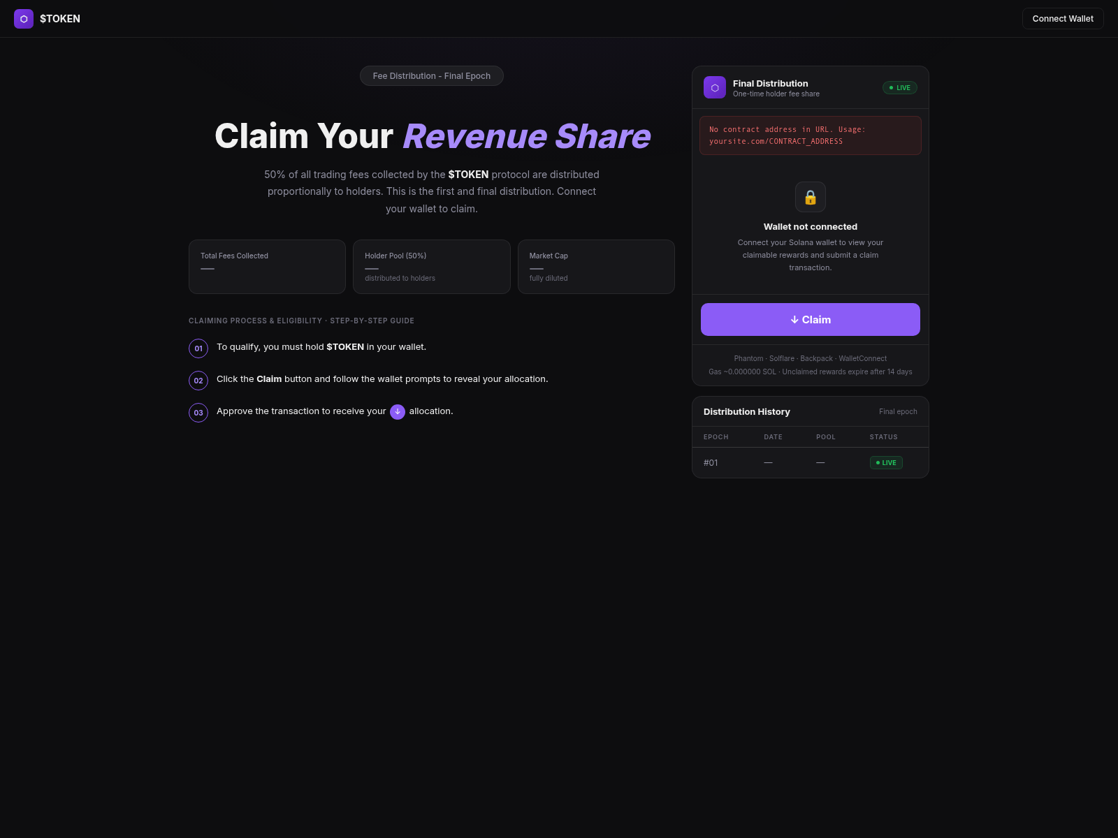 Screenshot of claimdiamond.lol