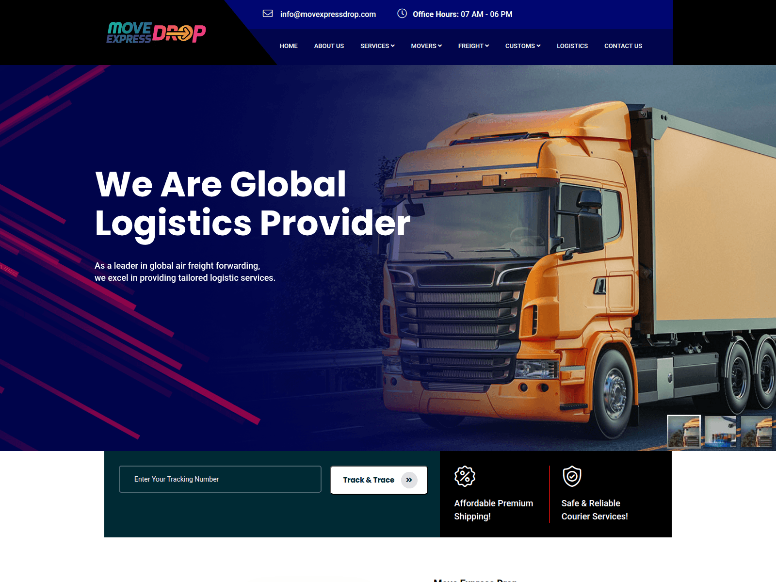 Screenshot of movexpressdrop.com