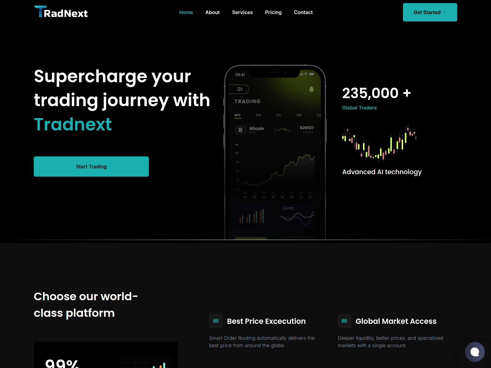 Screenshot of tradnext.pro