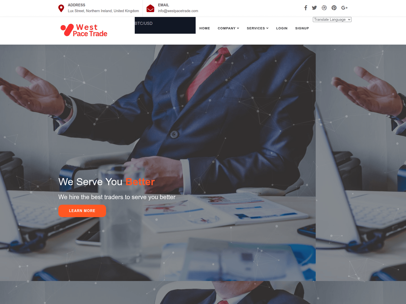 Screenshot of westpacetrade.com