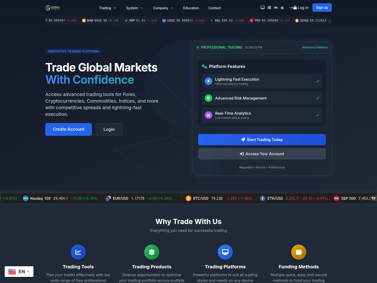 Screenshot of generalmarketx.com