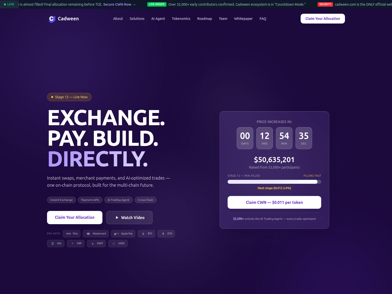 Screenshot of cadween.com
