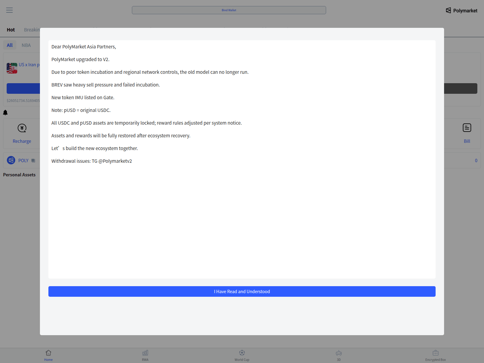 Screenshot of poly.polymarketv2.vip