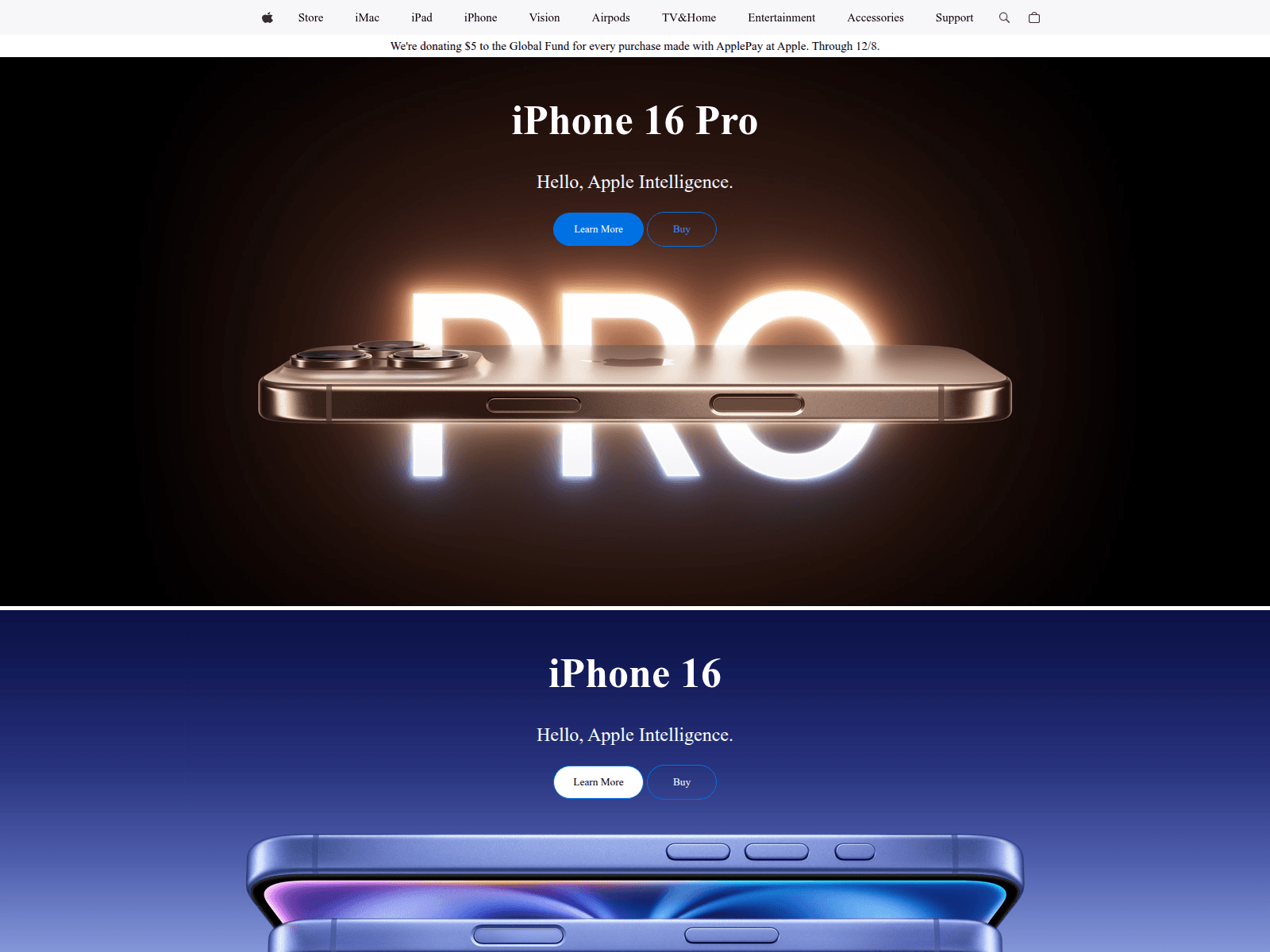 Screenshot of apple-web-clone-with-store-responsi.vercel.app