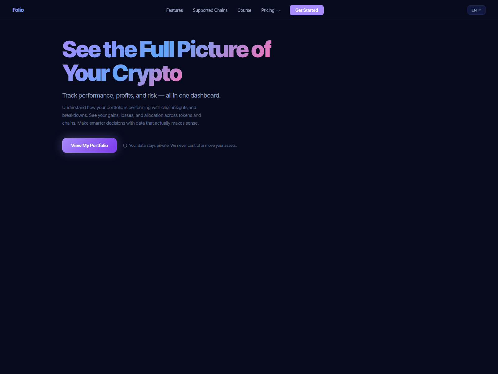 Screenshot of spectrumfi.app