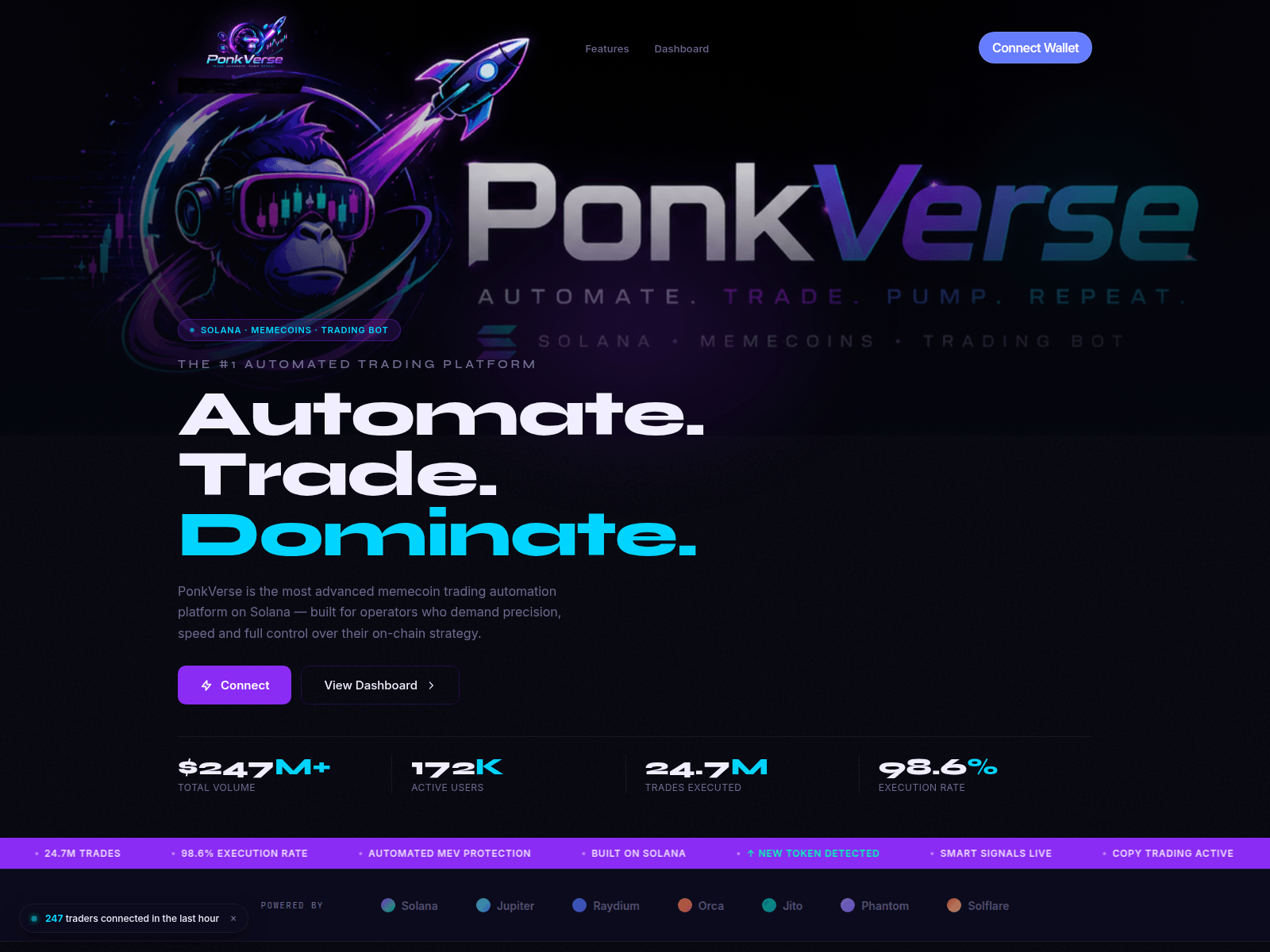 Screenshot of ponkverse.fun