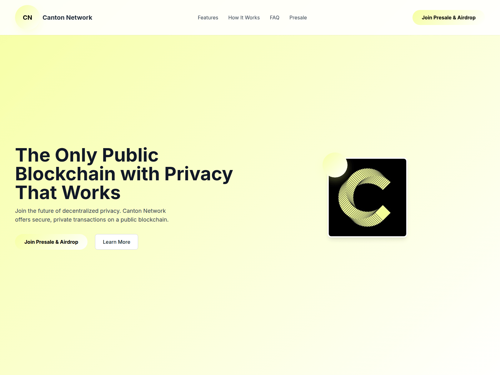 Screenshot of cantonnetwork.xyz