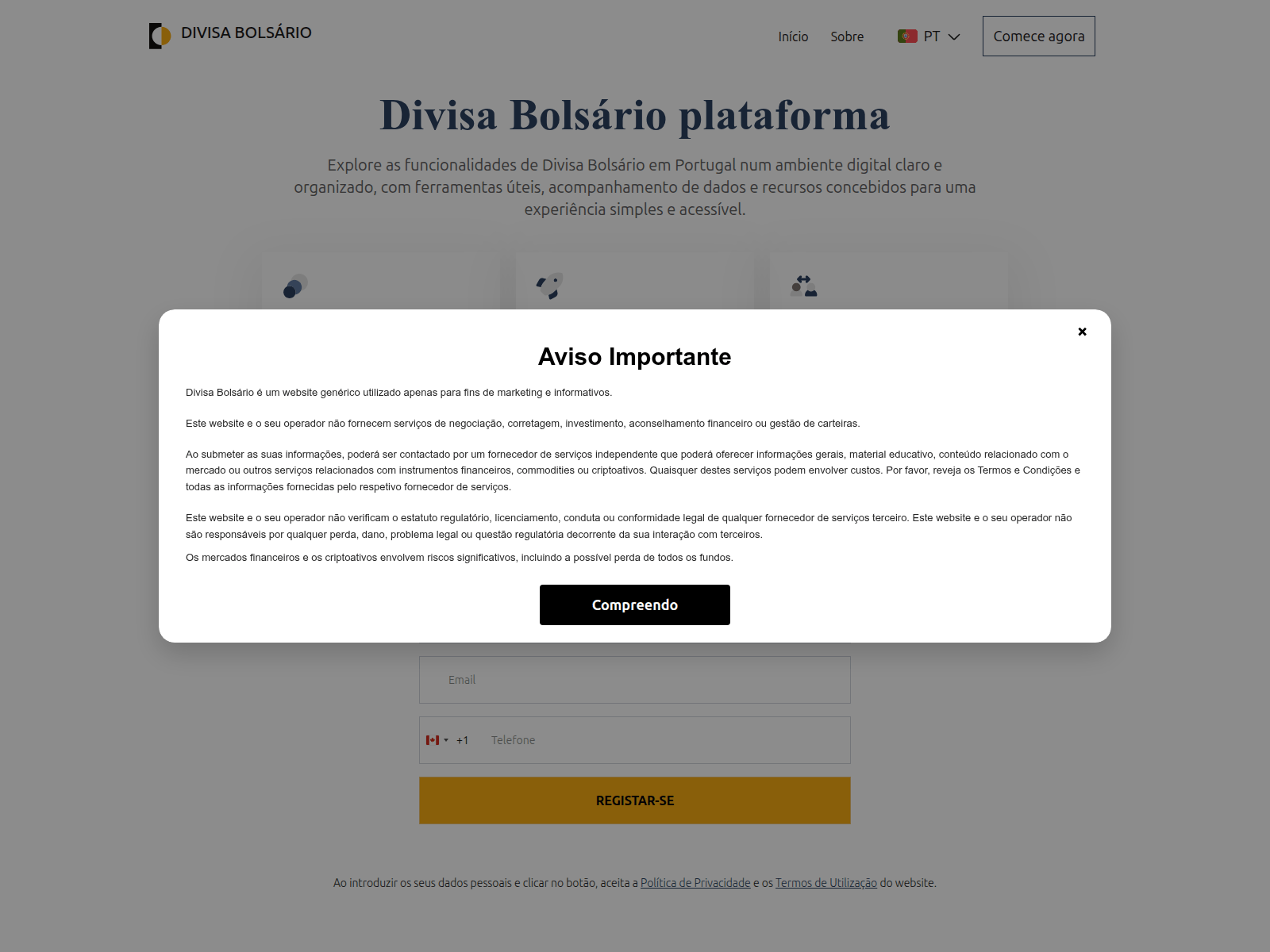 Screenshot of divisabolsario-pt.live