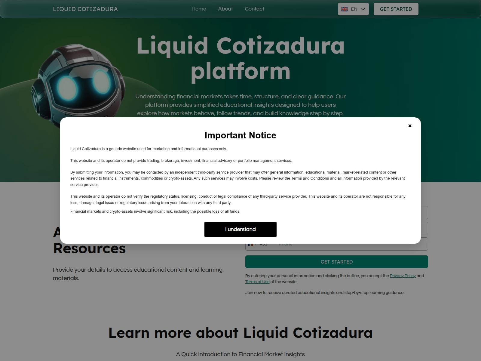 Screenshot of liquidcotizadura.live