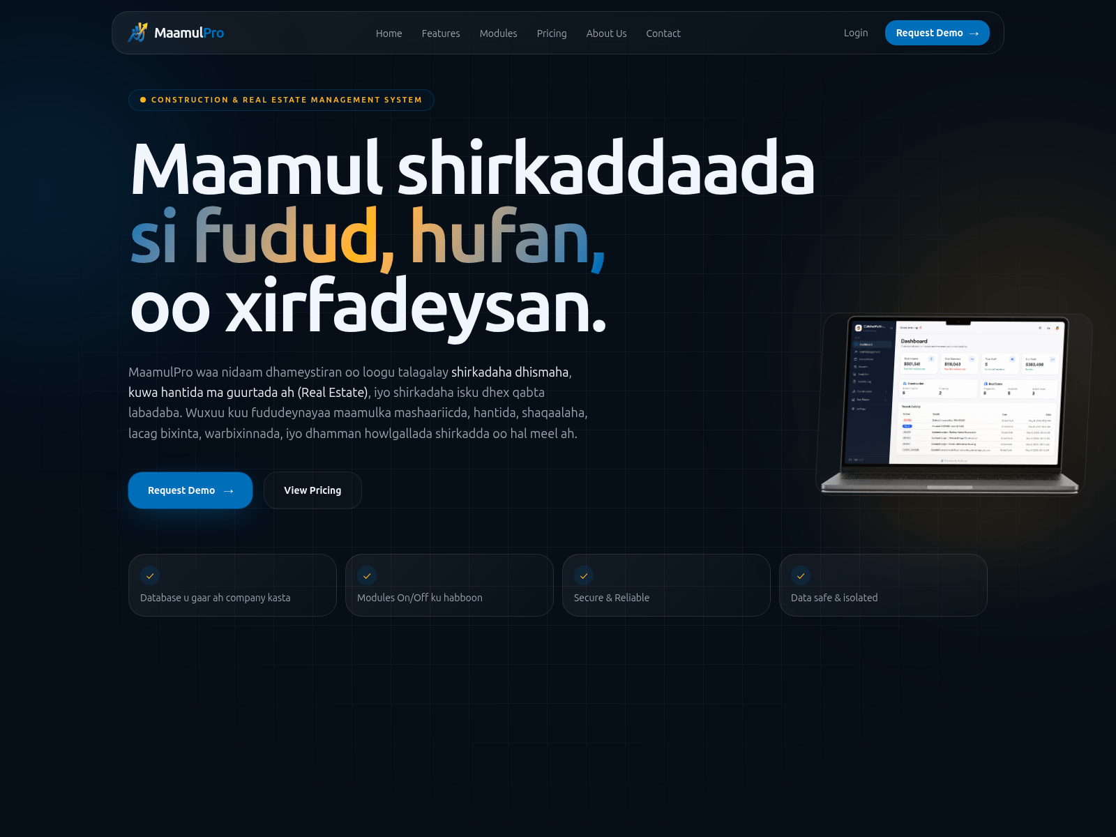 Screenshot of www.maamulpro.site