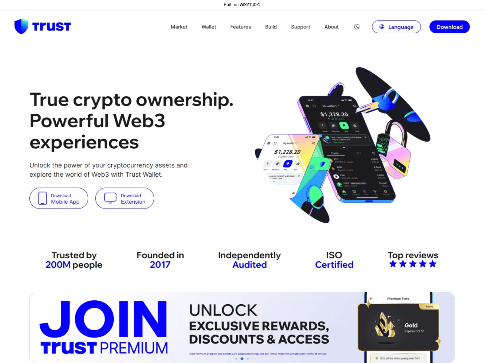 Screenshot of extension-io-trustt.wixstudio.com