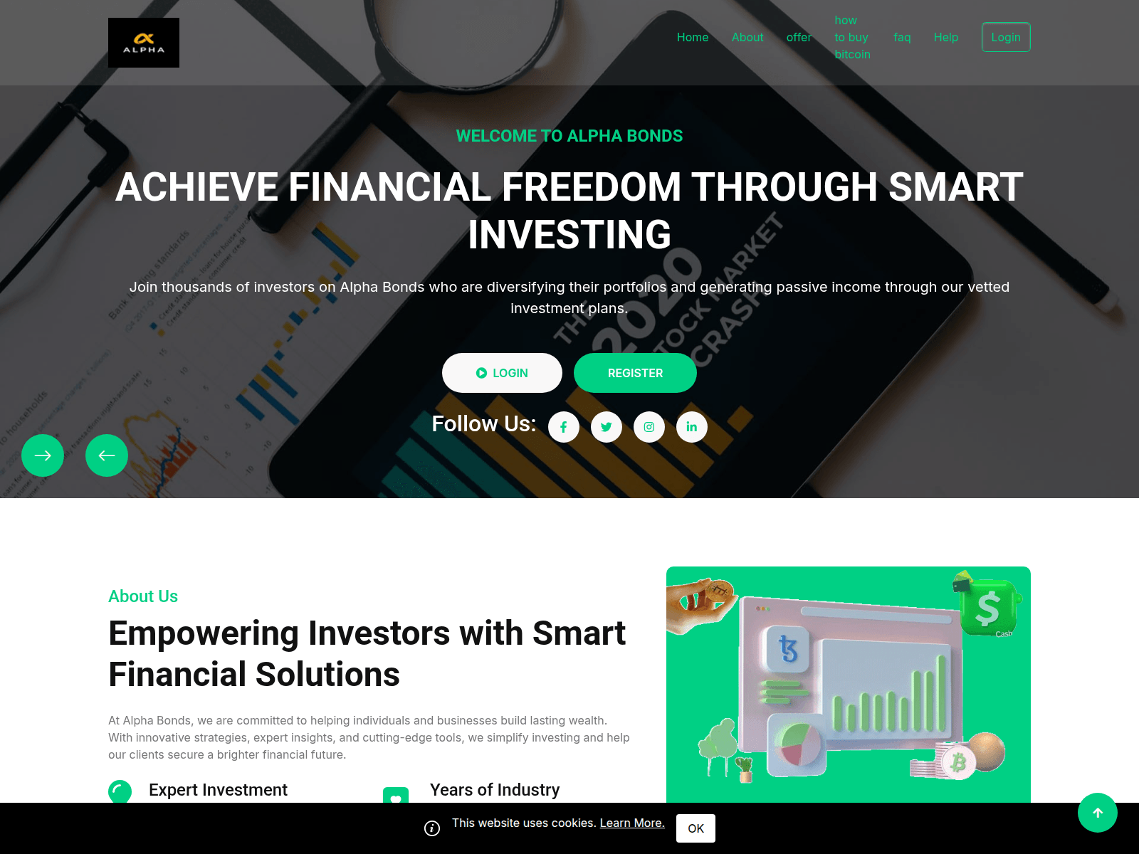 Screenshot of alphabonds.org