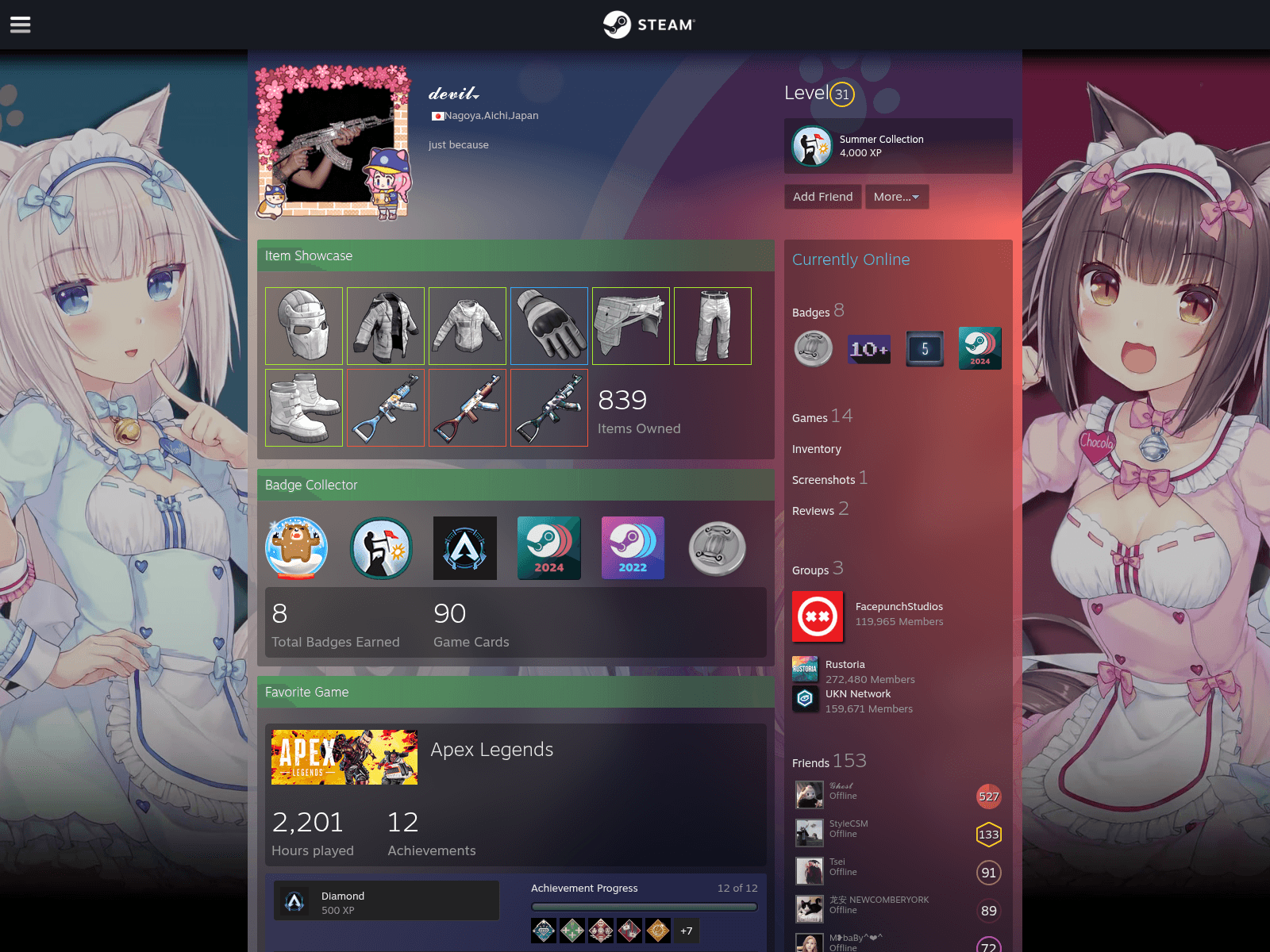 Screenshot of steamcommunuty.com