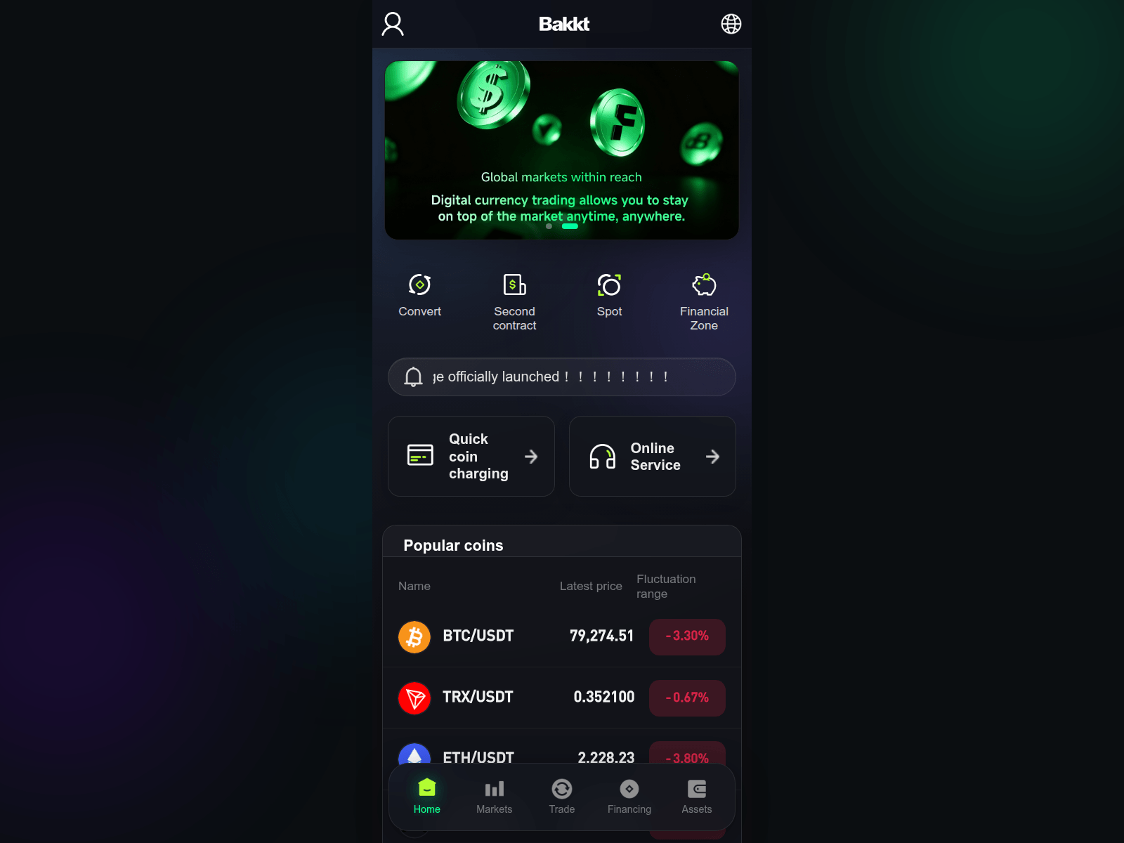 Screenshot of bakkt.art