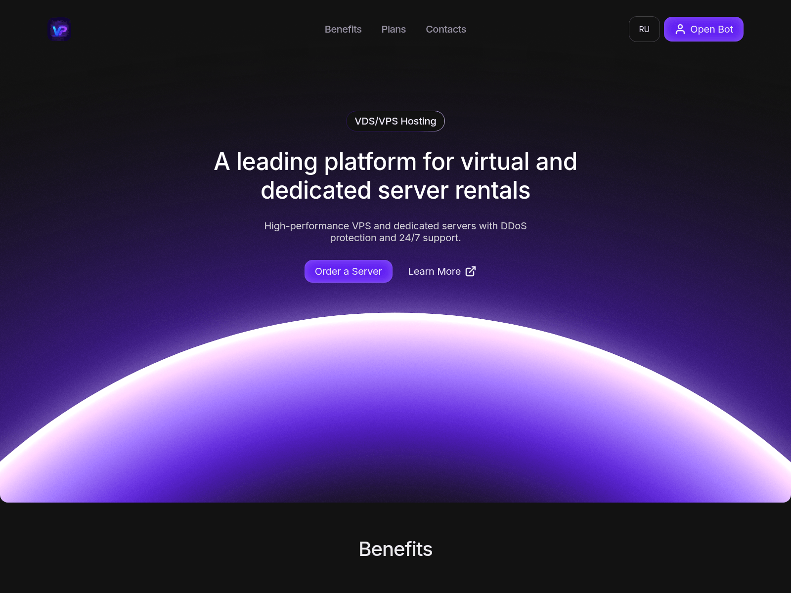 Screenshot of vpspay.cloud