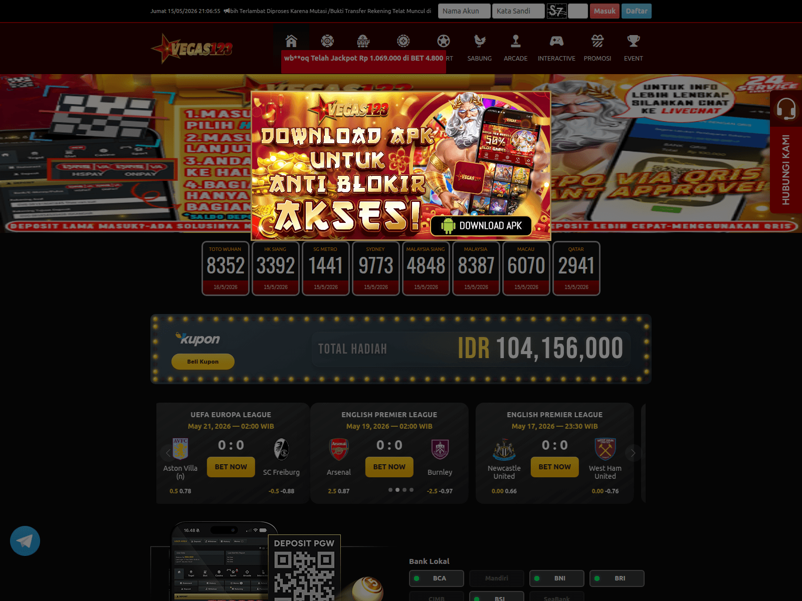 Screenshot of vg123plus7.com