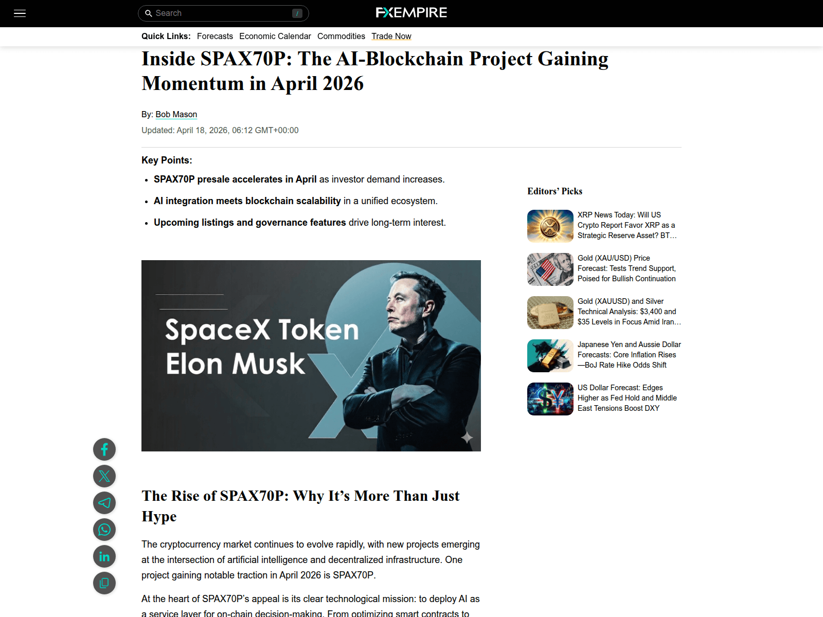 Screenshot of spax70p-fxempire.com