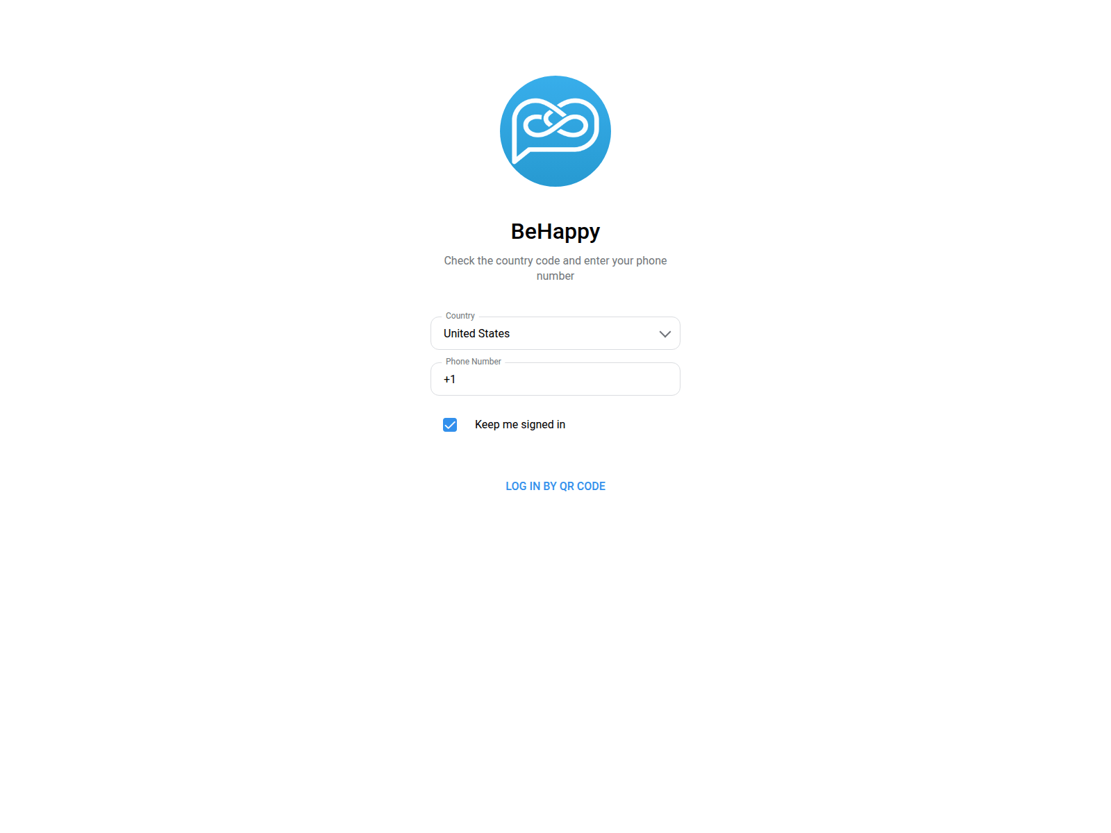Screenshot of behappy.rest