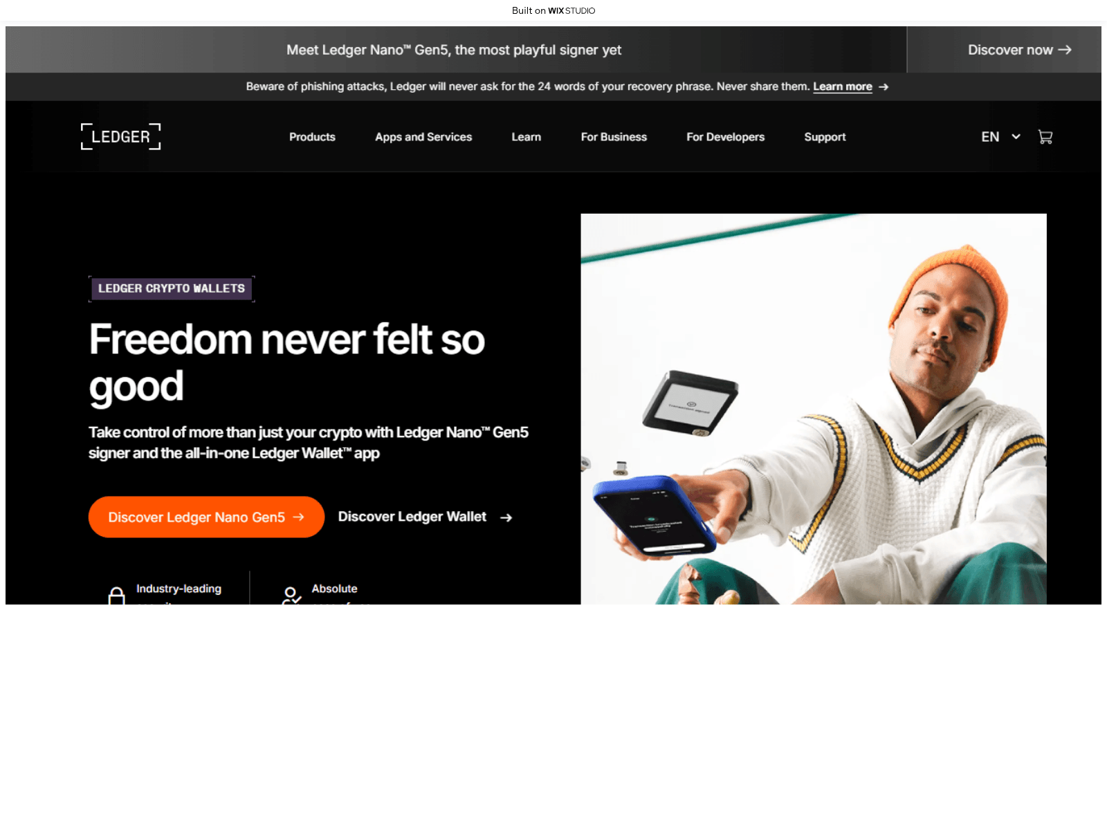 Screenshot of appstarts-ledgrcdn.wixstudio.com