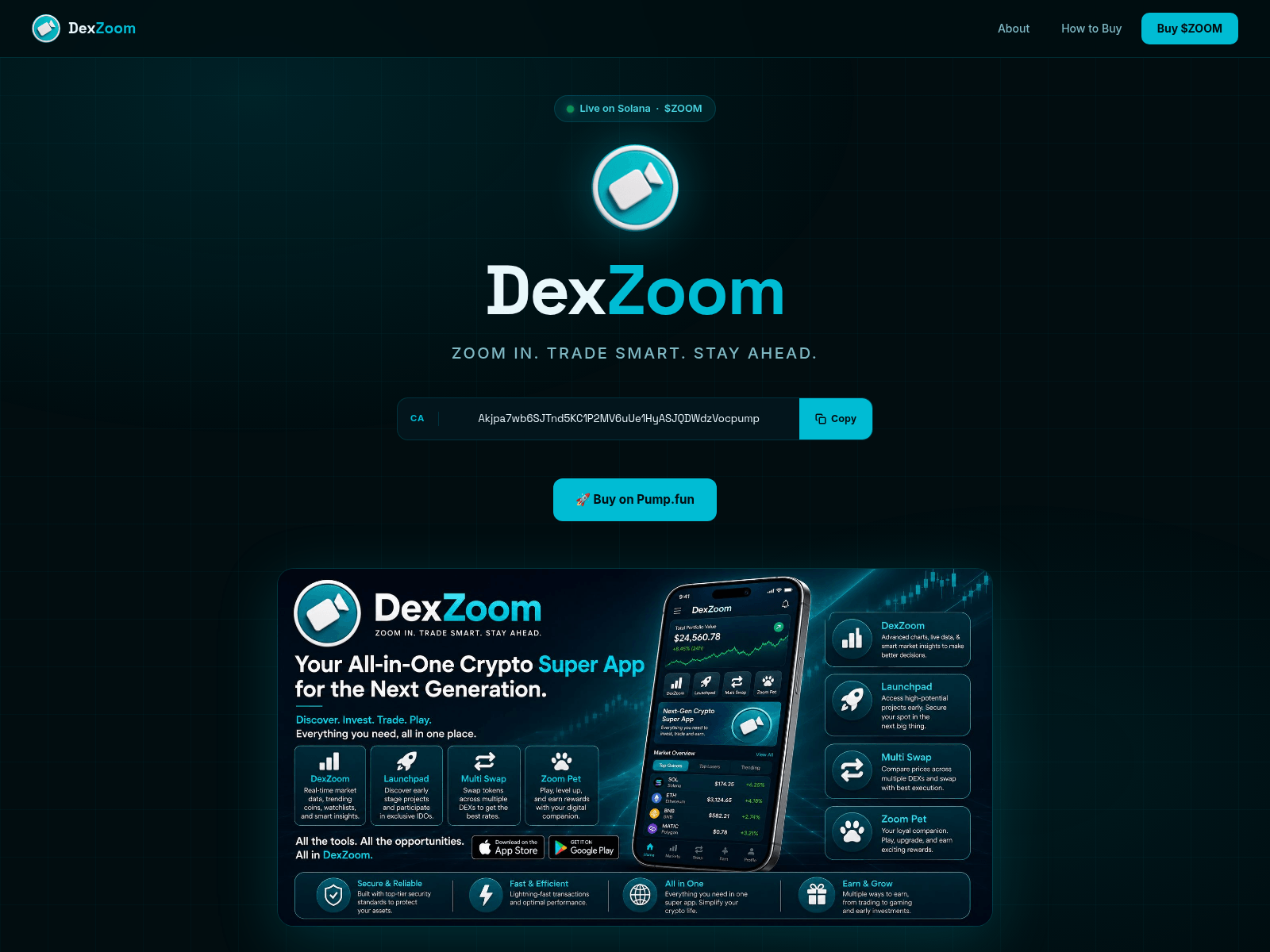 Screenshot of zoomtoken.net