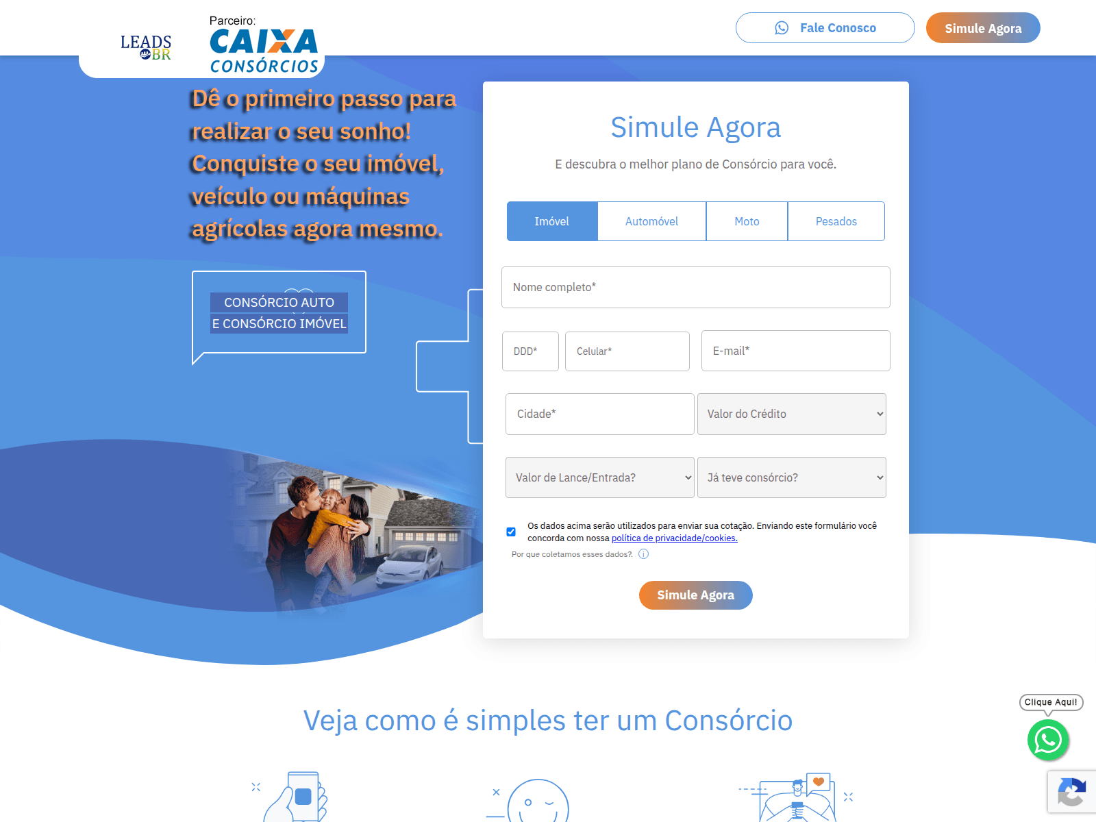 Screenshot of coteaqui.planosparavc.com.br