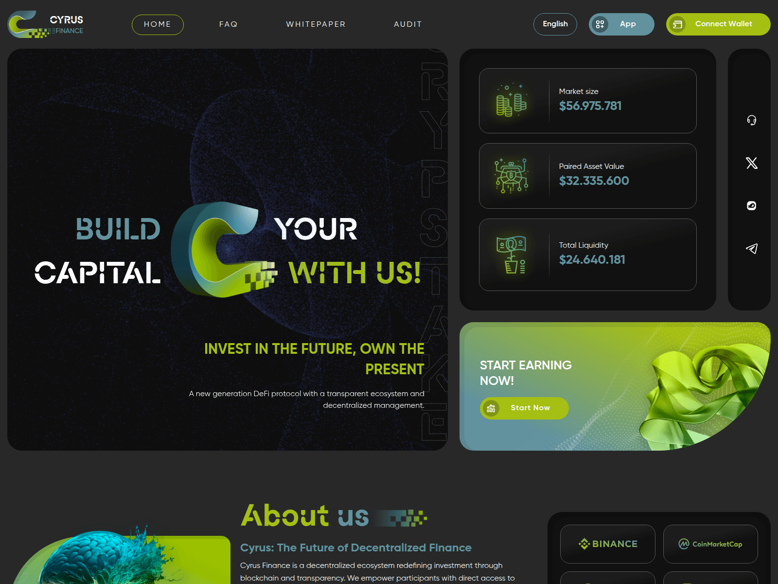 Screenshot of www.cyrusfinance.net
