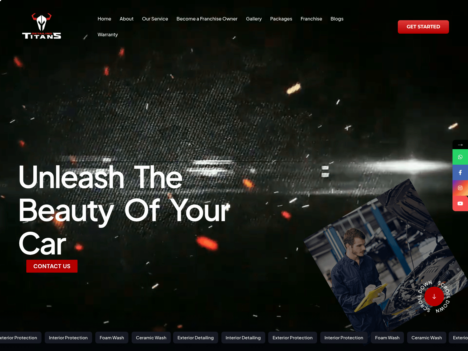 Screenshot of detailingtitans.com