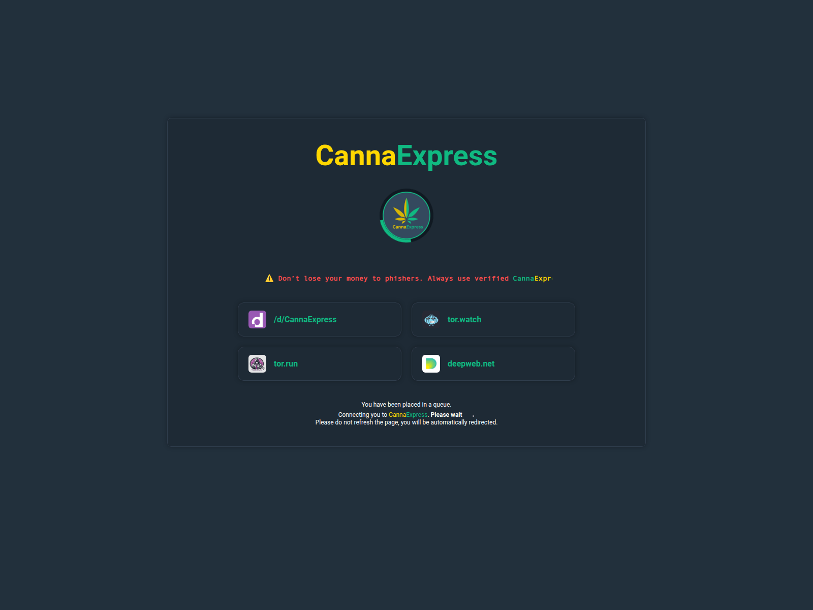 Screenshot of canna272i7uai6h5ctkrrfttwv2naulak37gctk22t6erohxegtu46yd.xyz