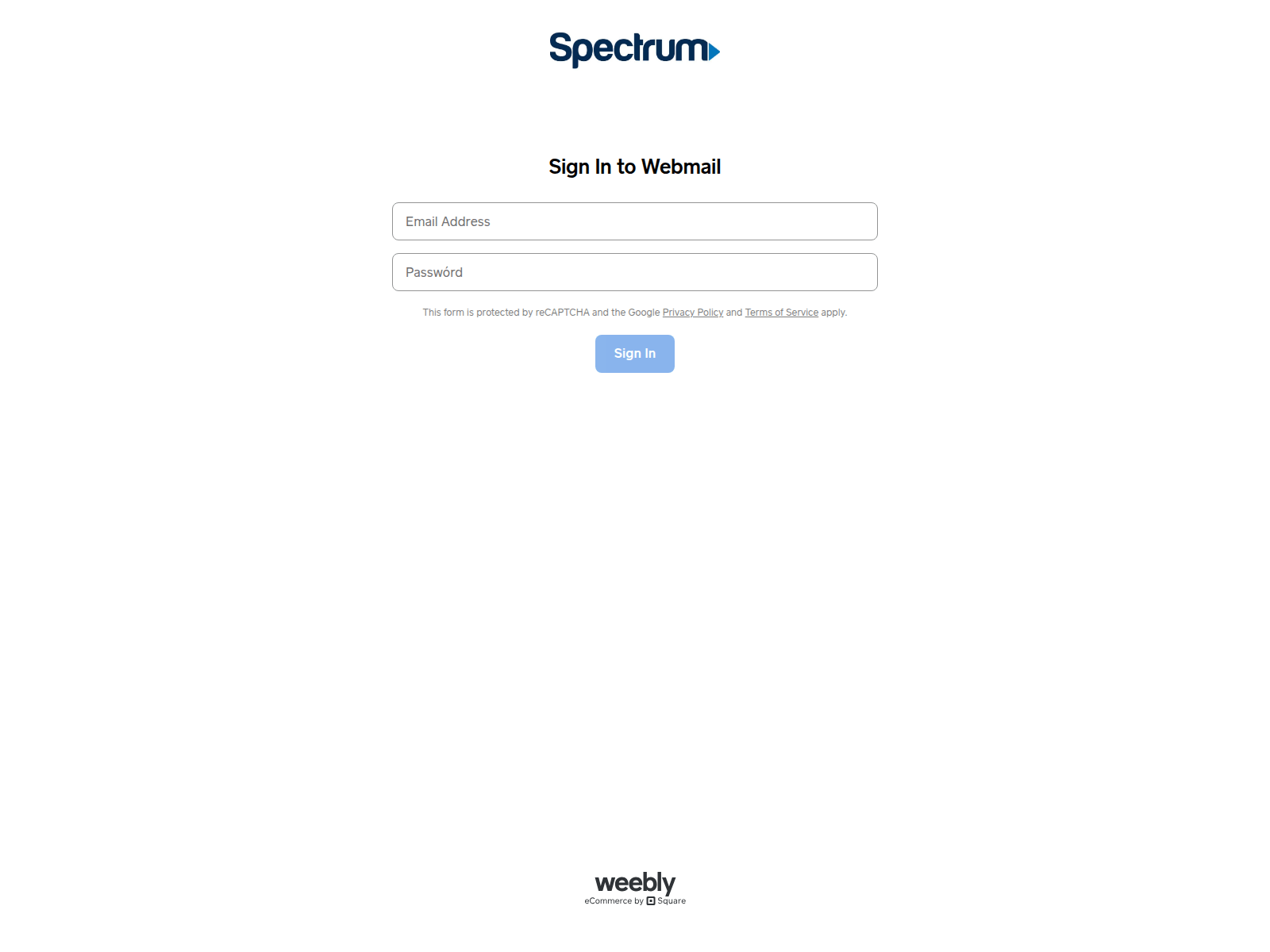 Screenshot of spectrumnet-100341.weeblysite.com