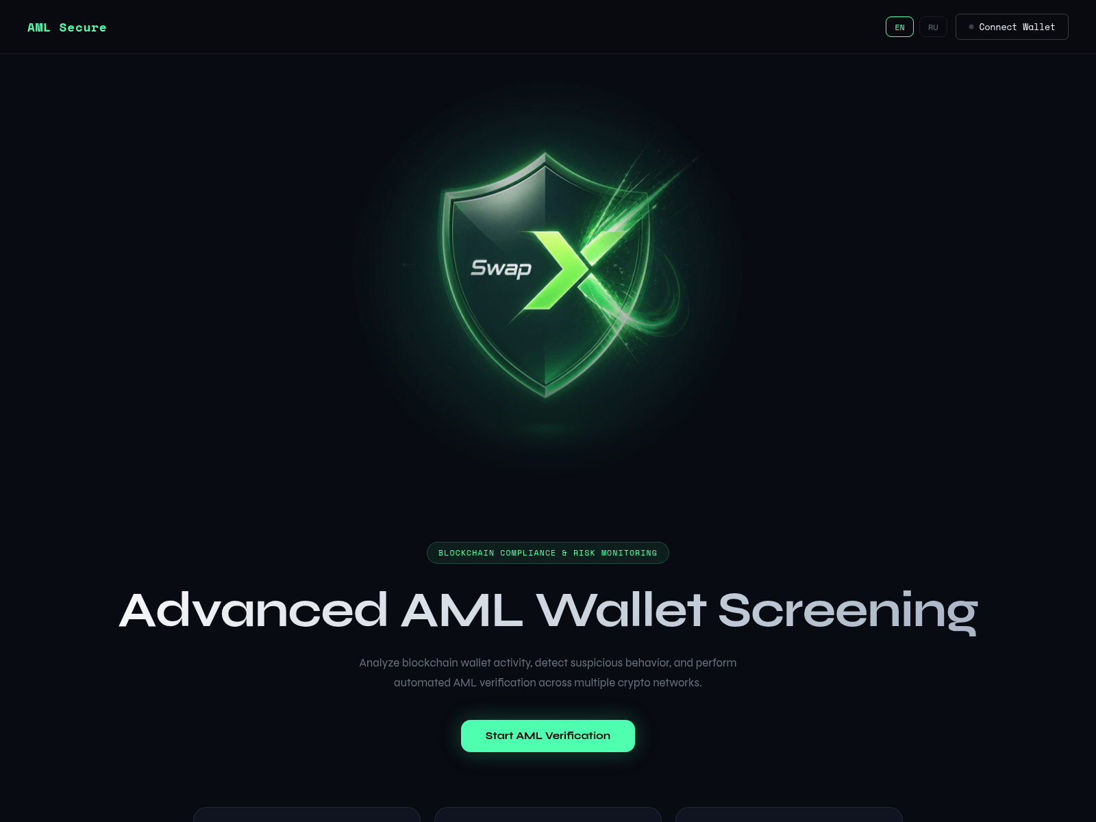 Screenshot of aml.swapx.fun