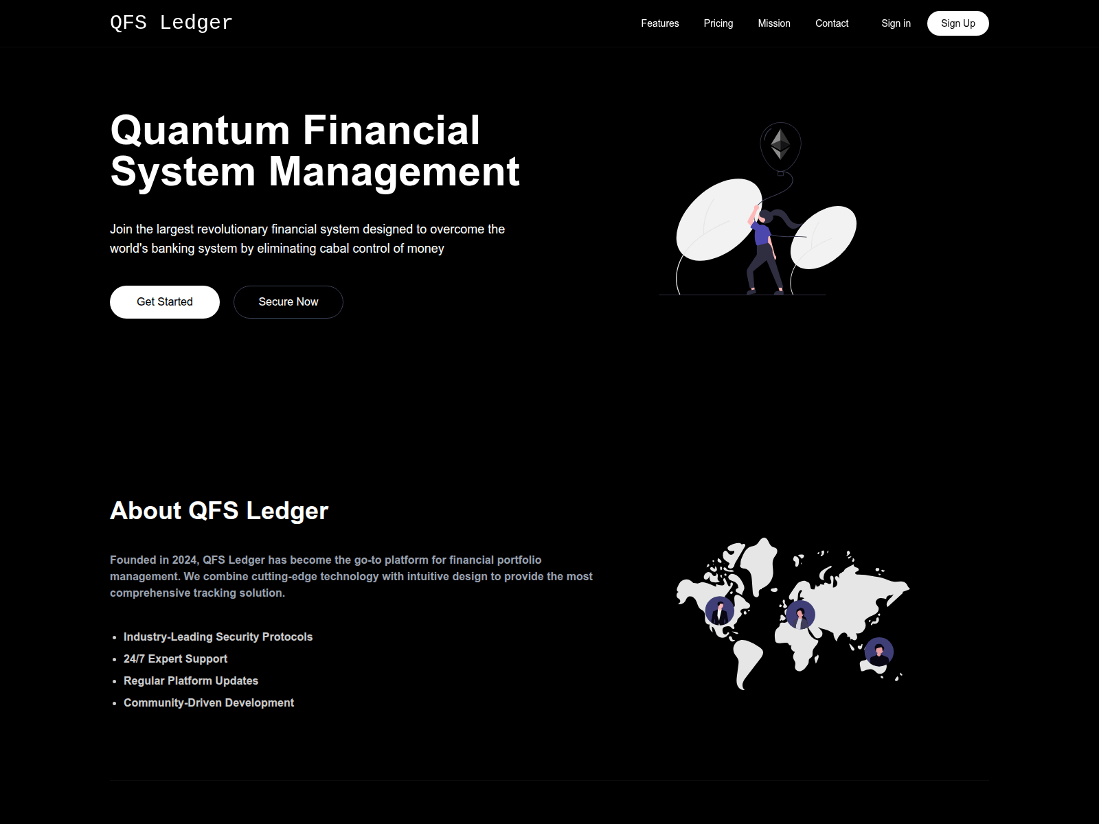 Screenshot of qfs-ledger.site