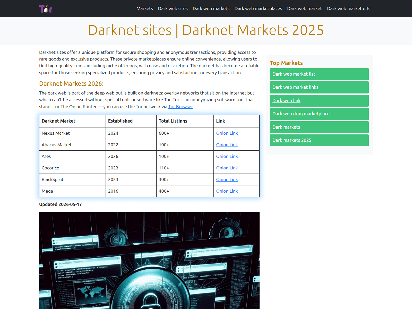 Screenshot of market-darknet.org
