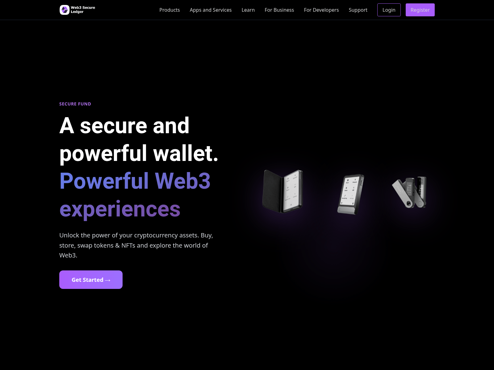Screenshot of web3secureledger.com