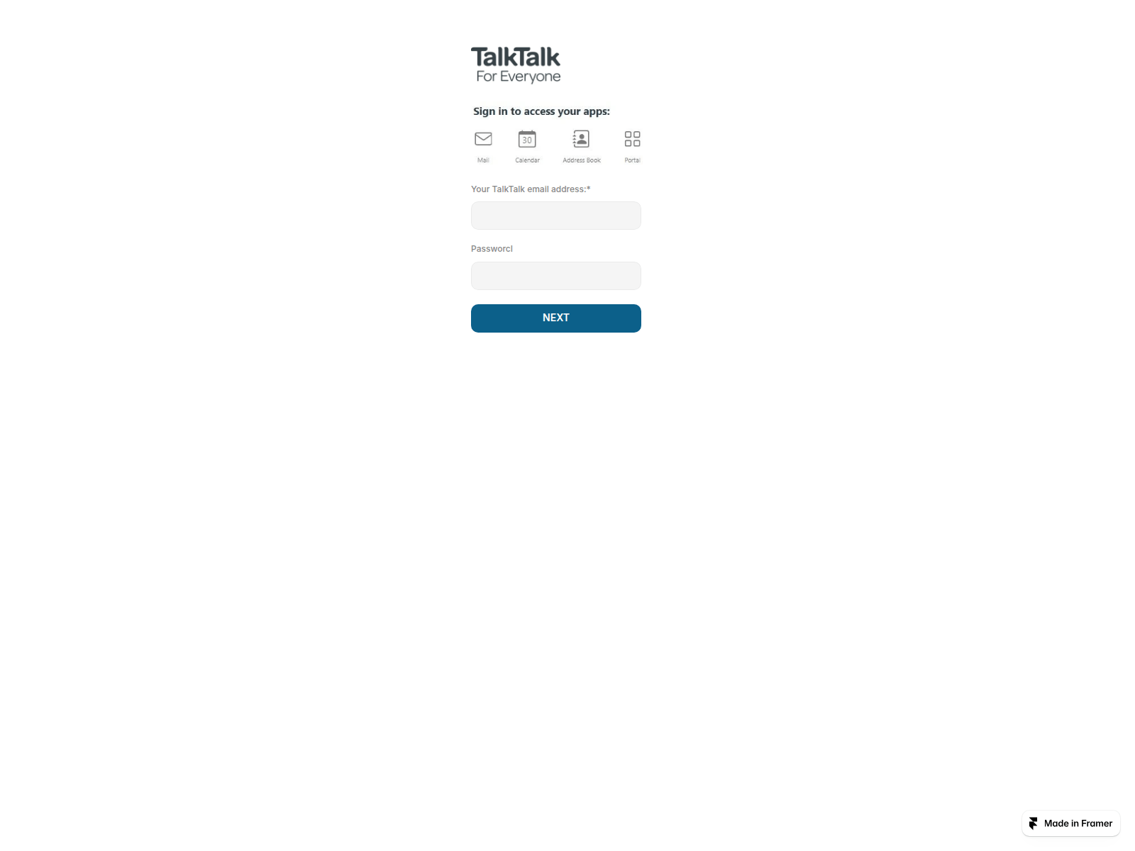 Screenshot of olive-pentagon-915549.framer.app