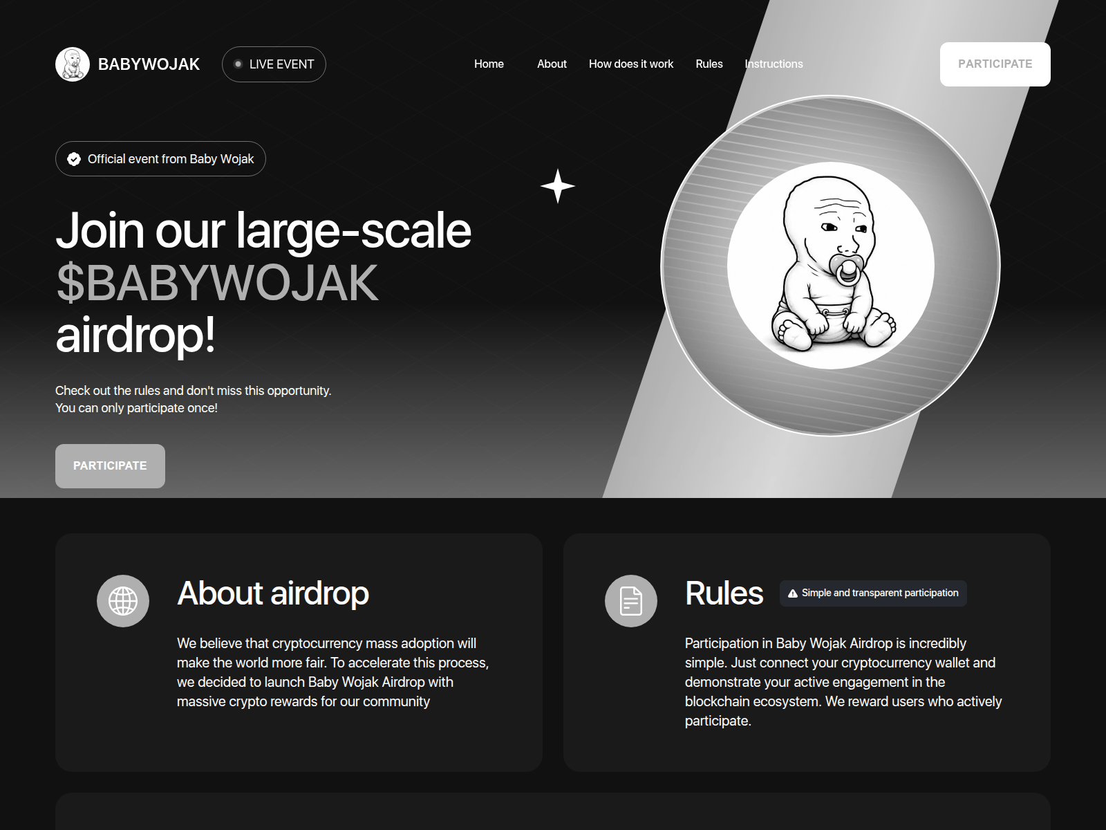 Screenshot of babywojak-rewards.top