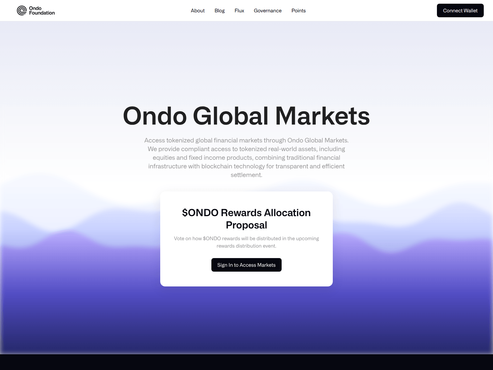 Screenshot of tokenizations-ondo.com