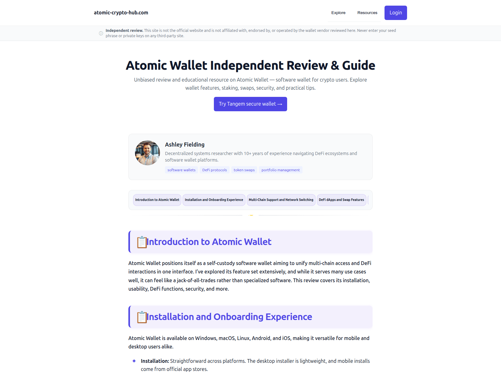Screenshot of atomic-crypto-hub.com