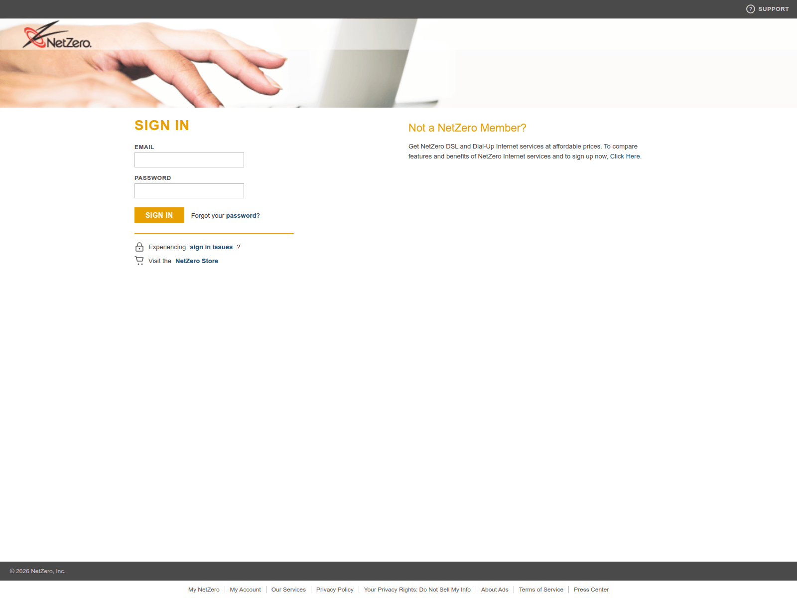 Screenshot of netzerowebmaild.netlify.app