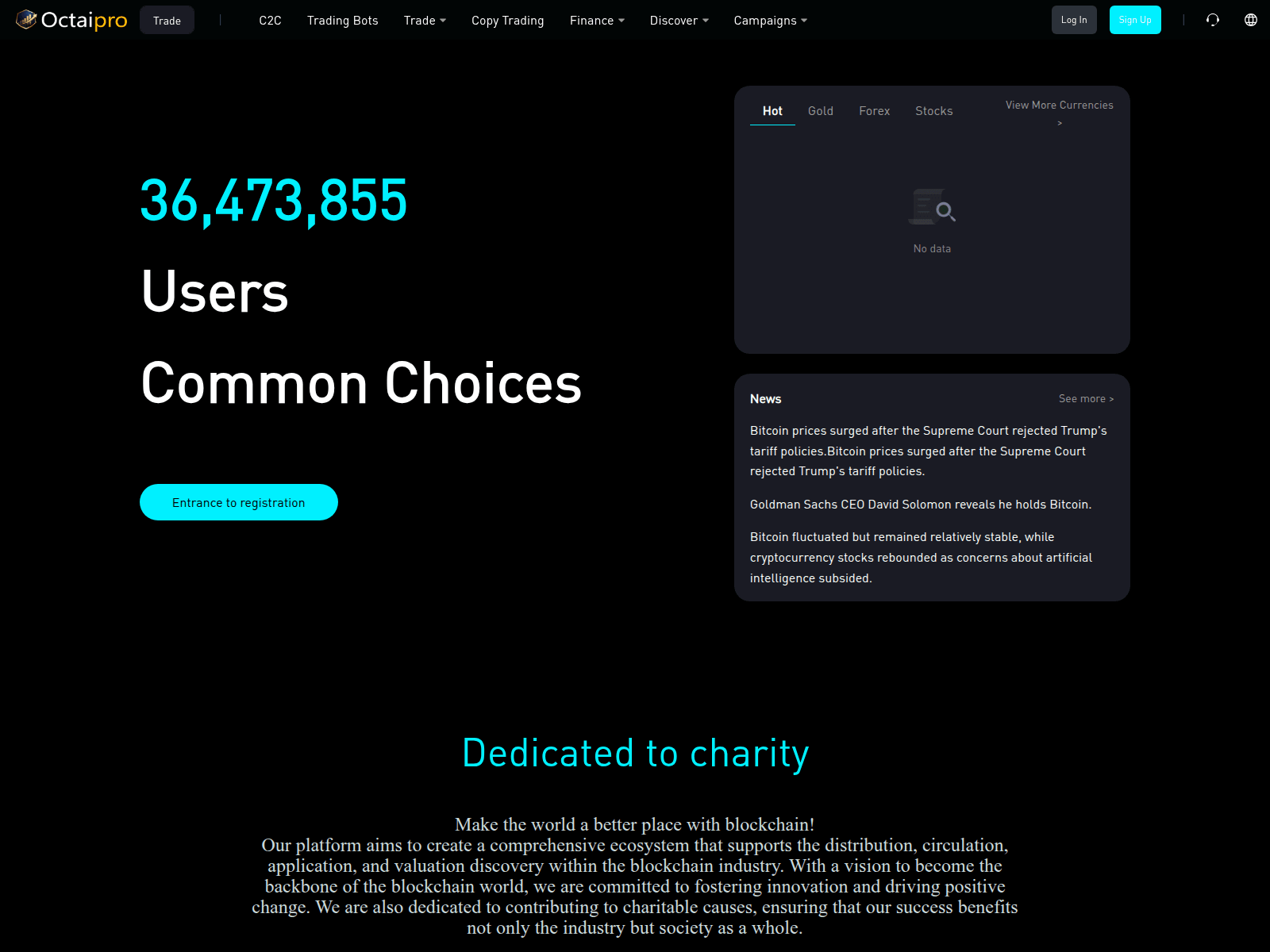 Screenshot of octaipro2.com