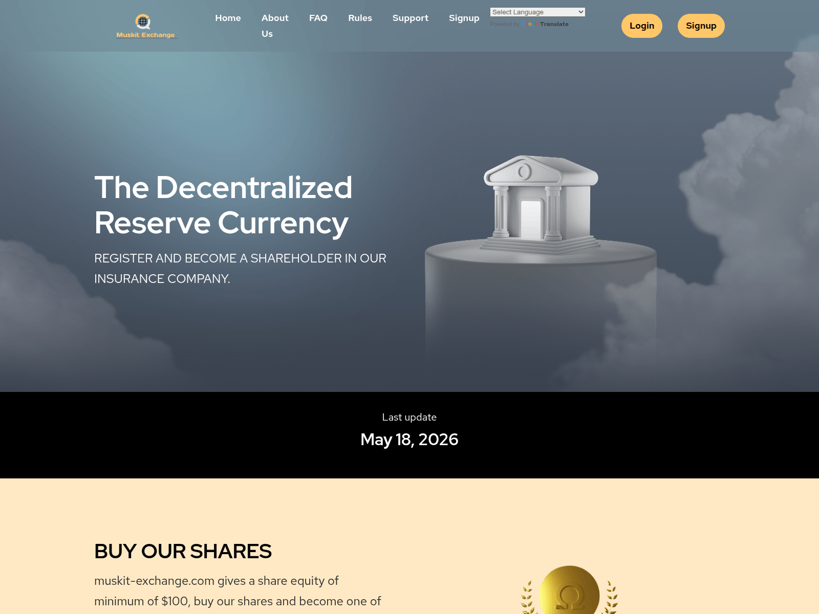 Screenshot of muskit-exchange.com