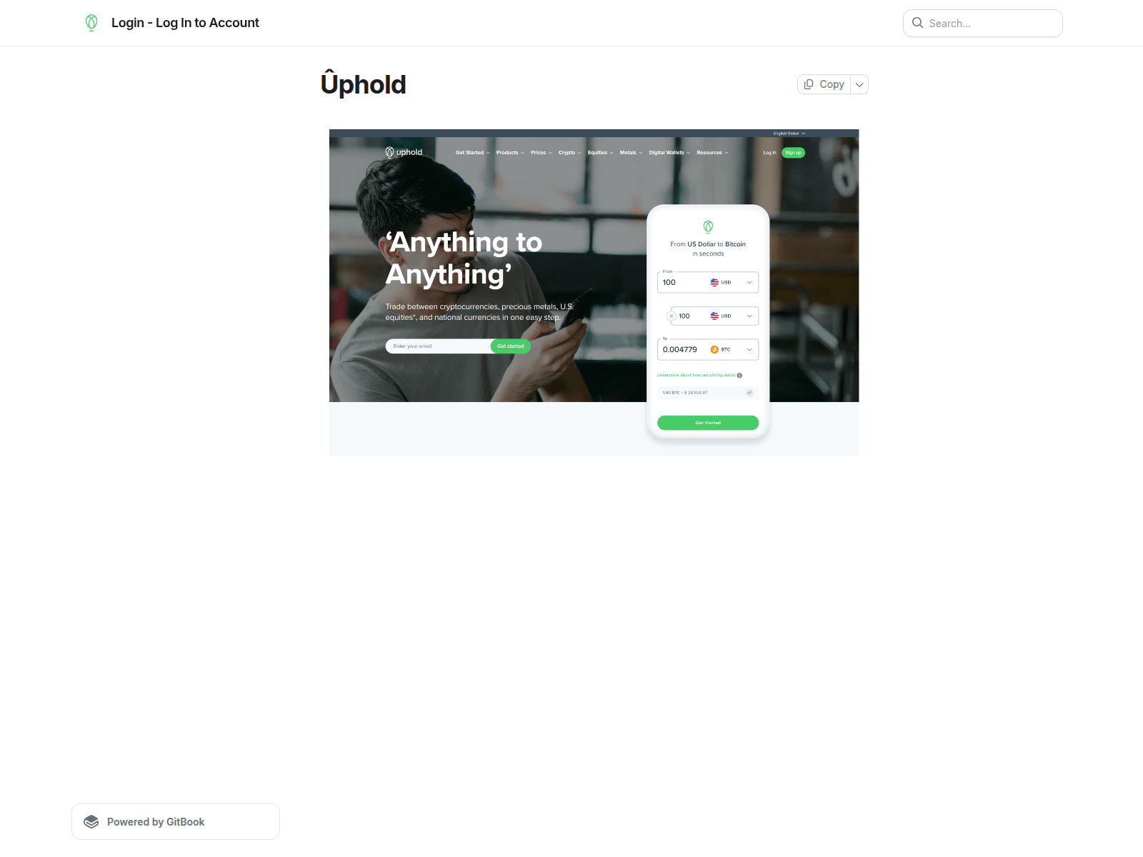 Screenshot of upholdlxmg.gitbook.io