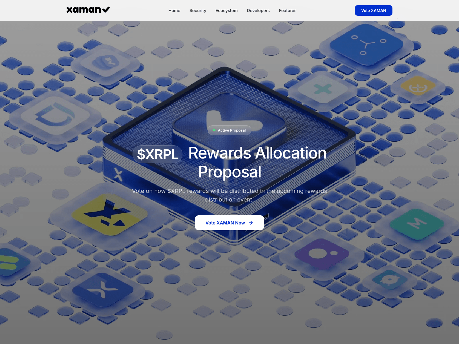 Screenshot of xaman-vote.app