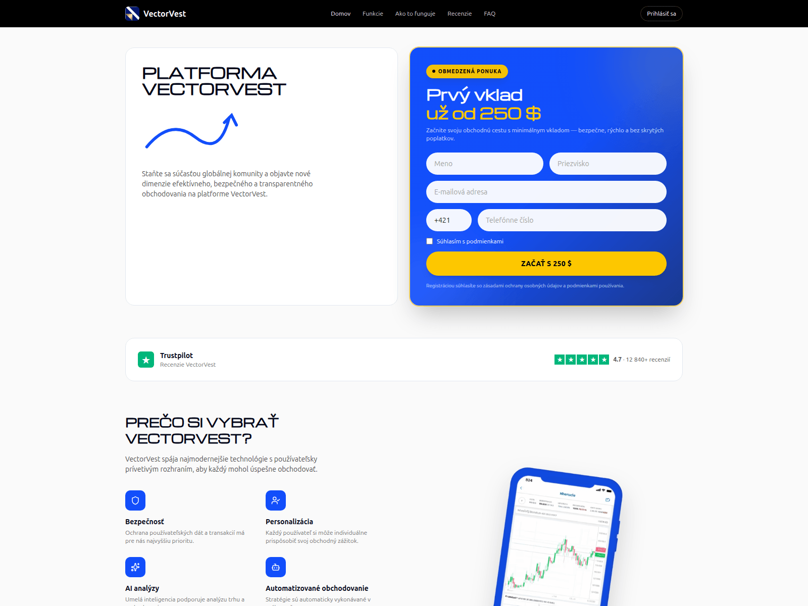 Screenshot of vectorvestaisk.com