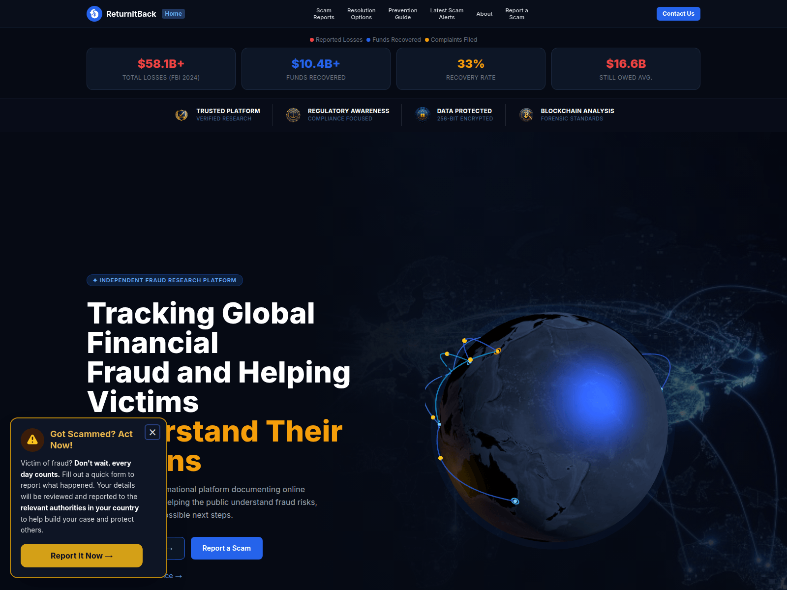 Screenshot of returnitback.net