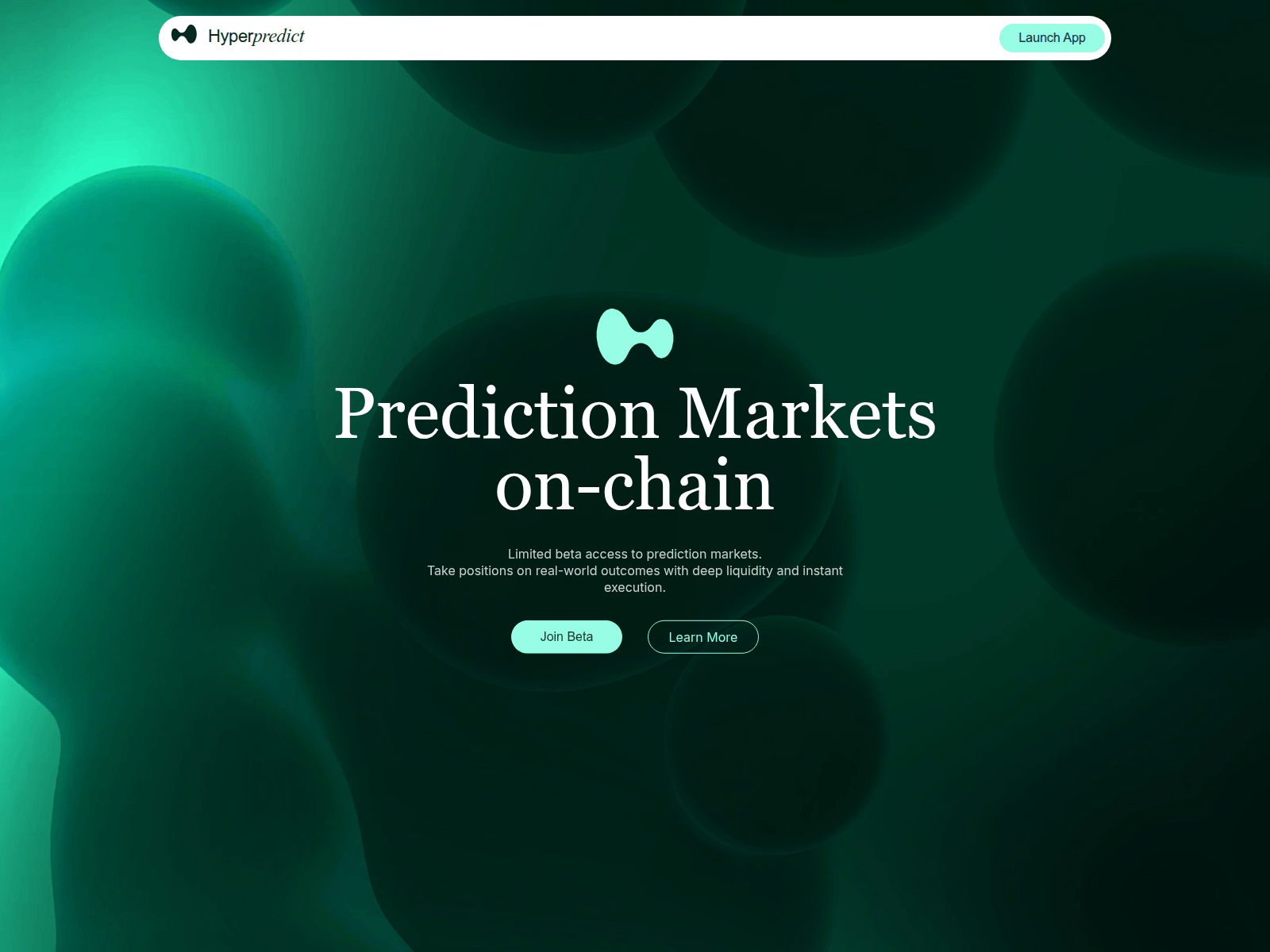 Screenshot of hyperpredict.trade