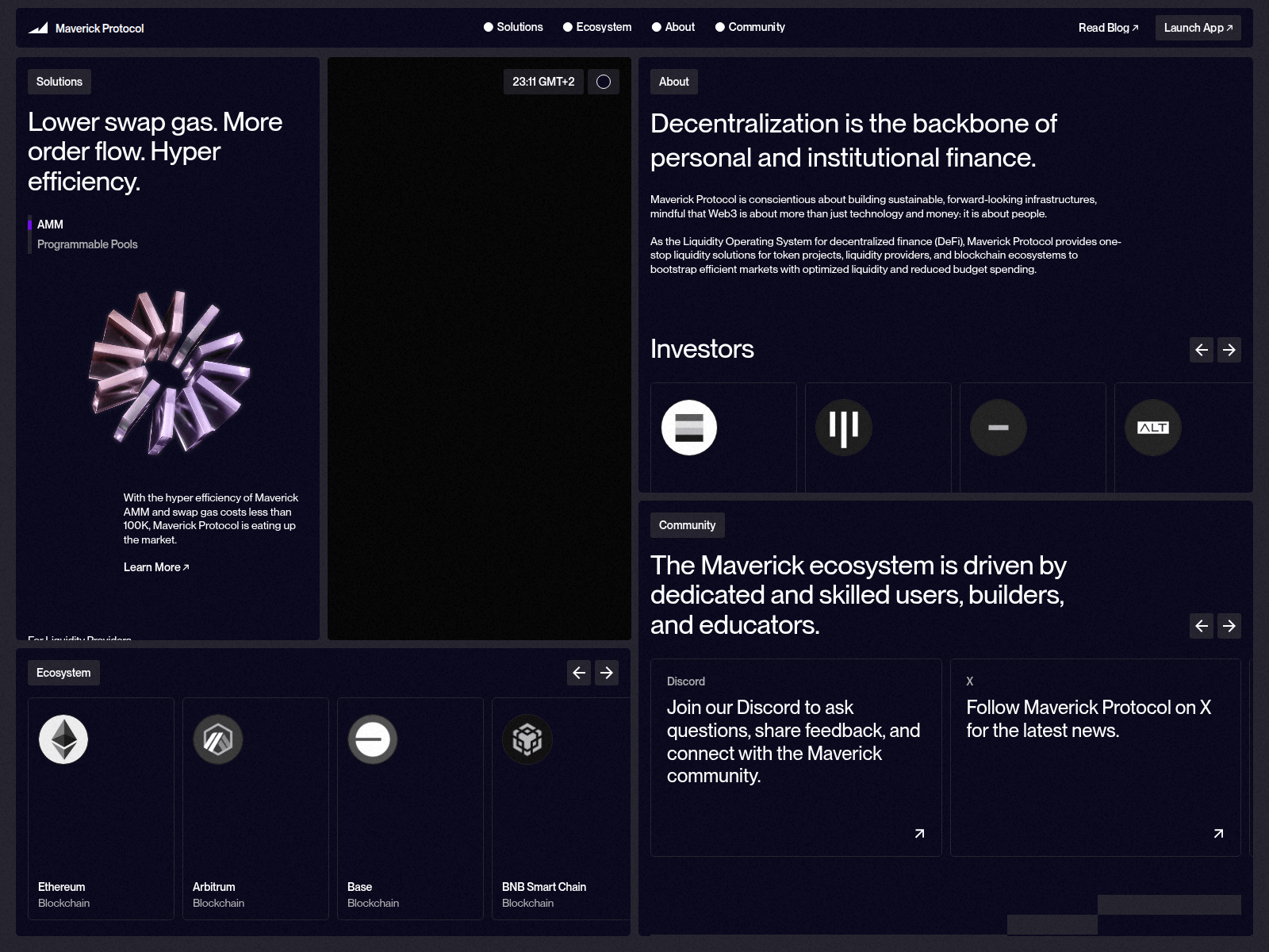 Screenshot of mav.exchange