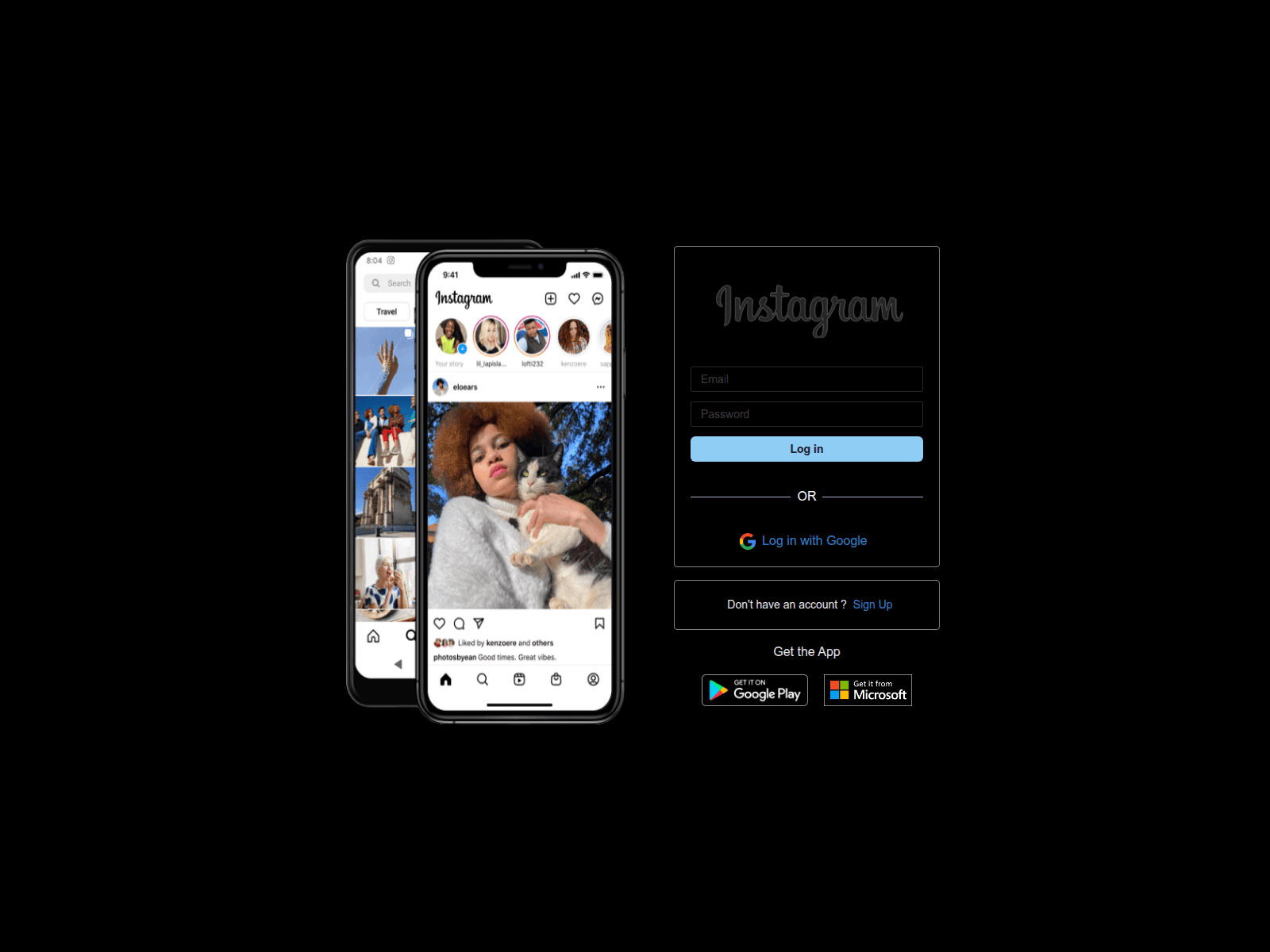 Screenshot of clone-instagram-by-enju.vercel.app